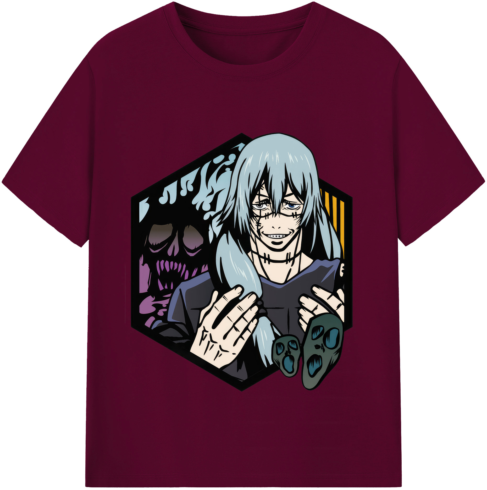 （画像用） 呪術廻戦 Jujutsu Kaisen レディースカジュアルプリントTシャツ（綿100％）
